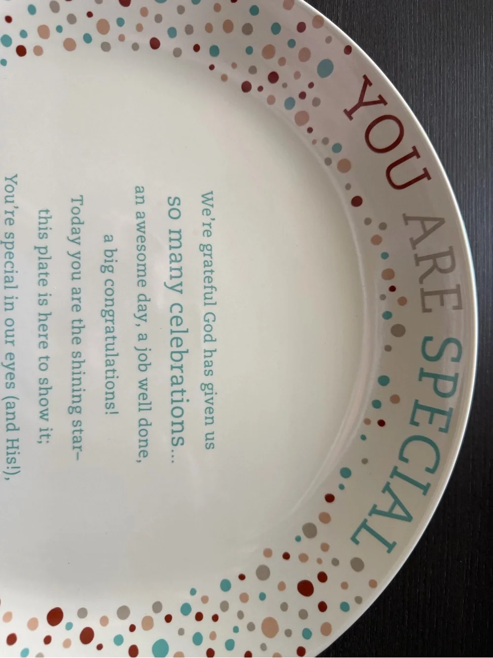 Mary & Martha You Are Special Plate NIB 12”